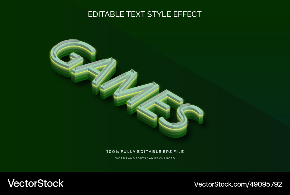 Modern editable text style effect ve Modern editable text style effect ve vector image