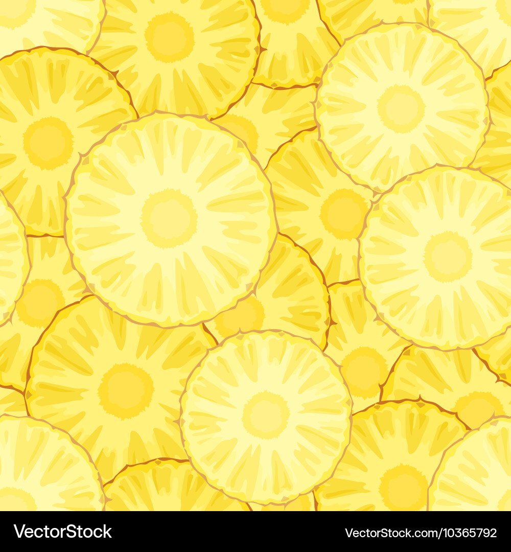 Pineapple seamless pattern vector image