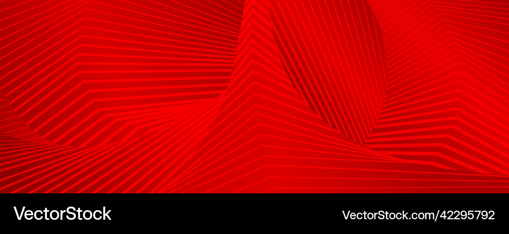 Red Abstract Line Pattern vector image