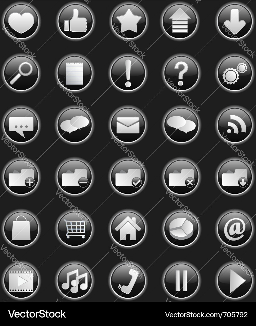 Web Icon Set vector image