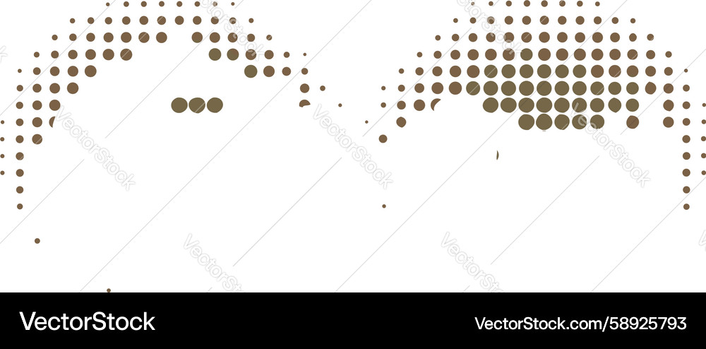 Abstract halftone dot pattern gradient element Vector Image