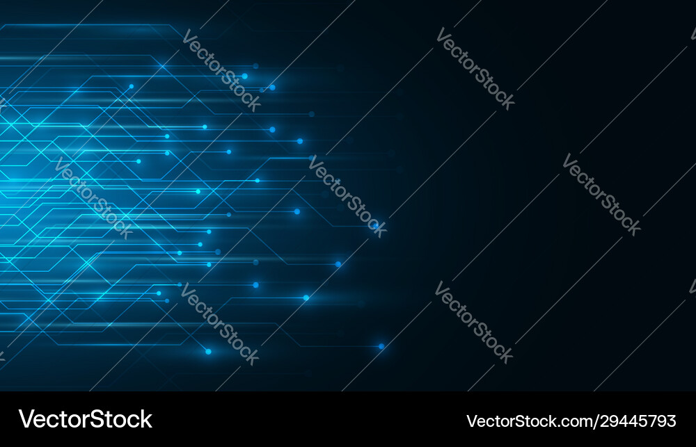 Abstract Technology Cyberspace vector image