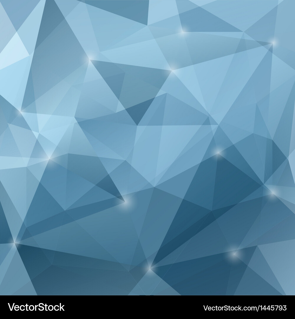 Geometric Blue Triangle Background Vector Image
