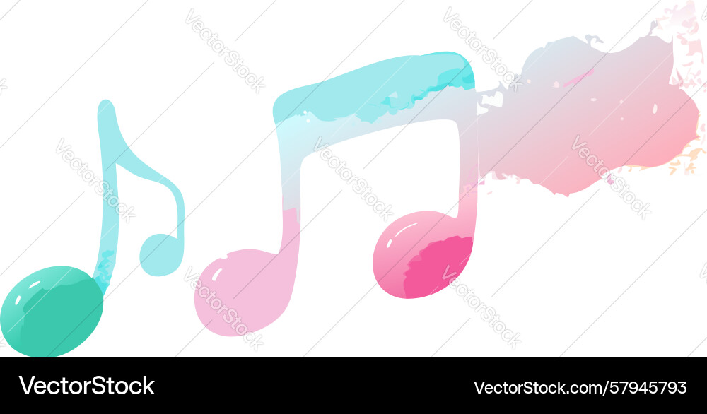 Harmonische Noten Gradient Vektorbild