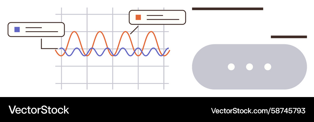 Interactive Grid Data Analysis Vector Image