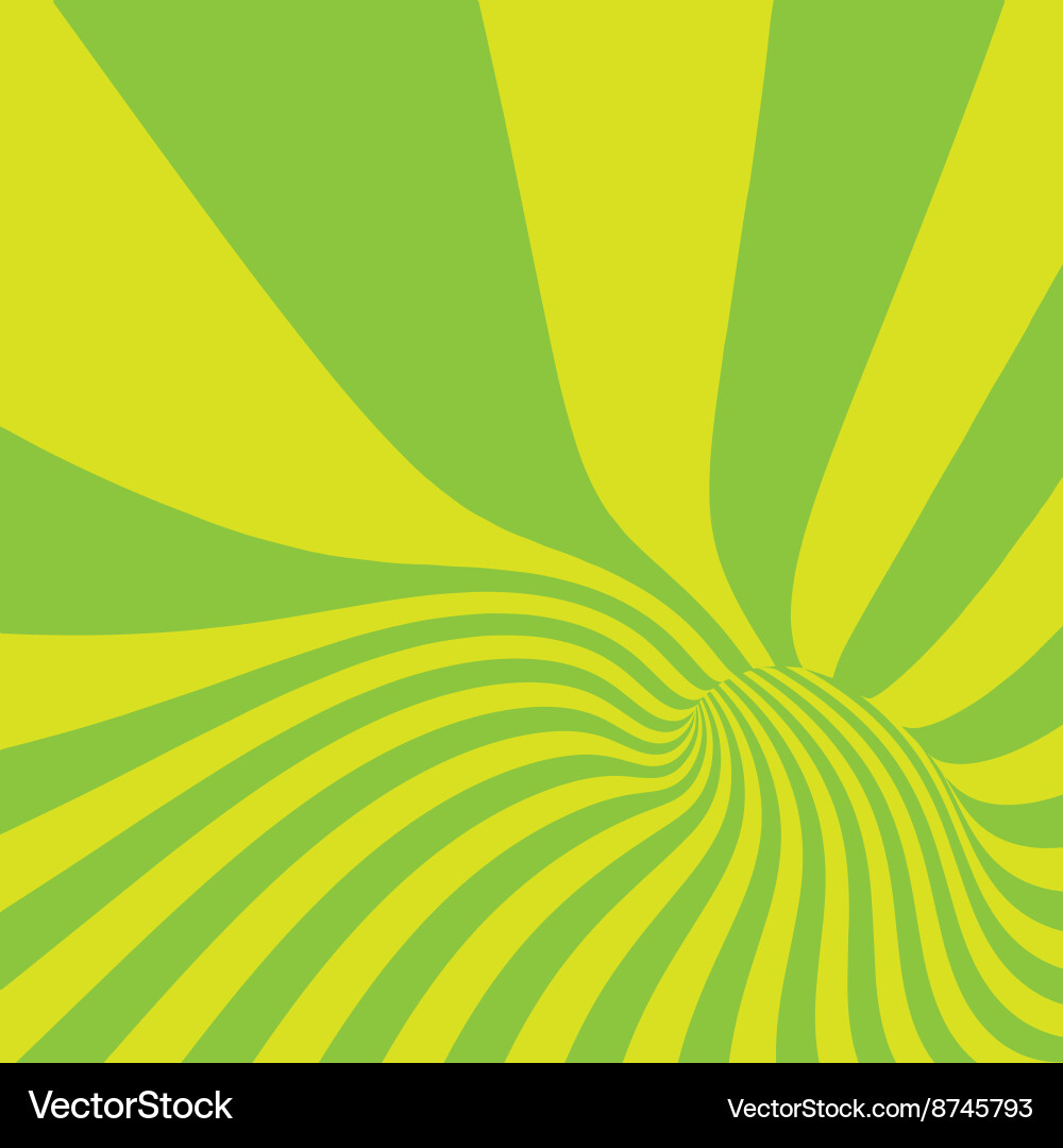 Lime Spiral Abstract Tunnel vector image
