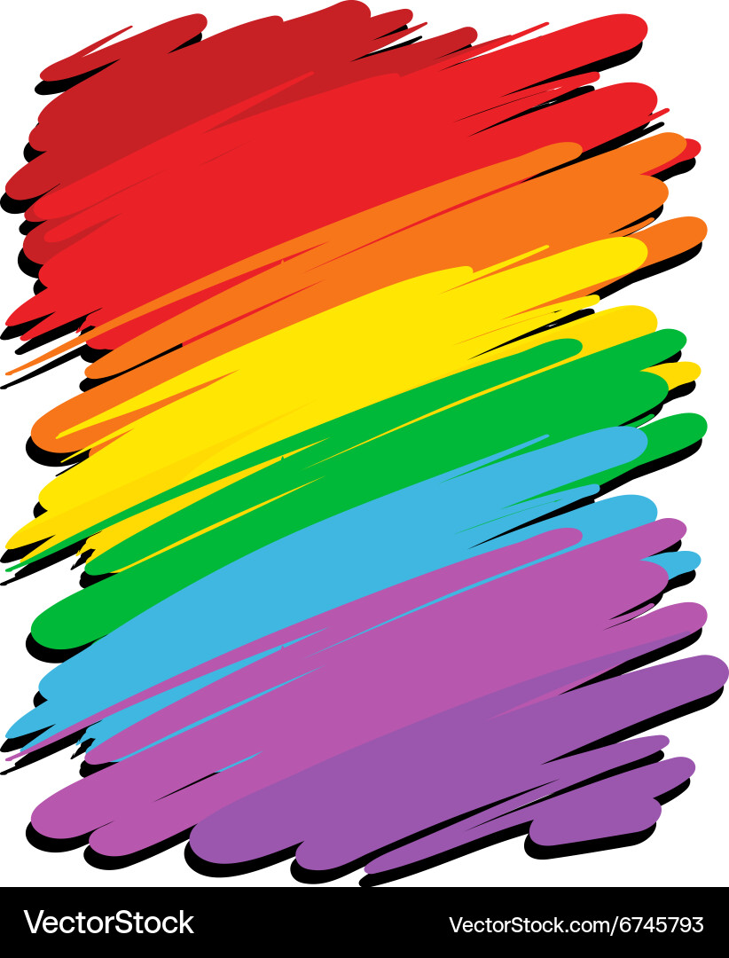 Rainbow Color Backdrop Vector Image