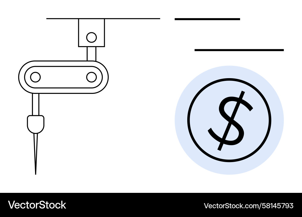 Robotic Automation & Efficiency Vector Image