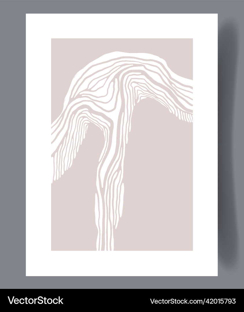 Scandinavian Abstract Print Vector Image