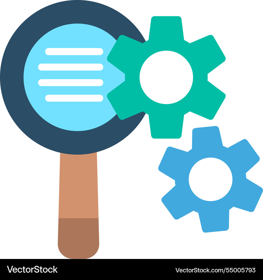 Setting flat icon design Vector Image