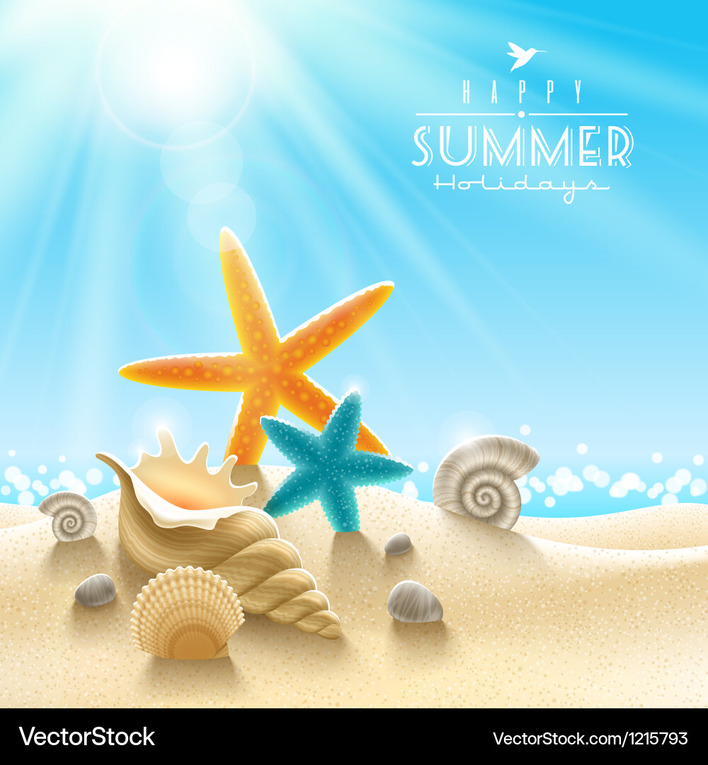 Summer Holidays Royalty Free Vector Image Vectorstock