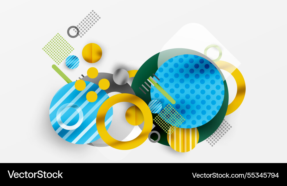 Abstract circle design with overlapping Abstract circle design with overlapping vector image