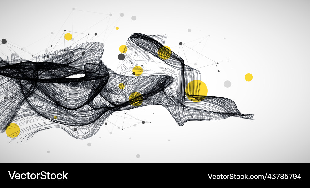 Abstract flowing wave lines design element Abstract flowing wave lines design element vector image