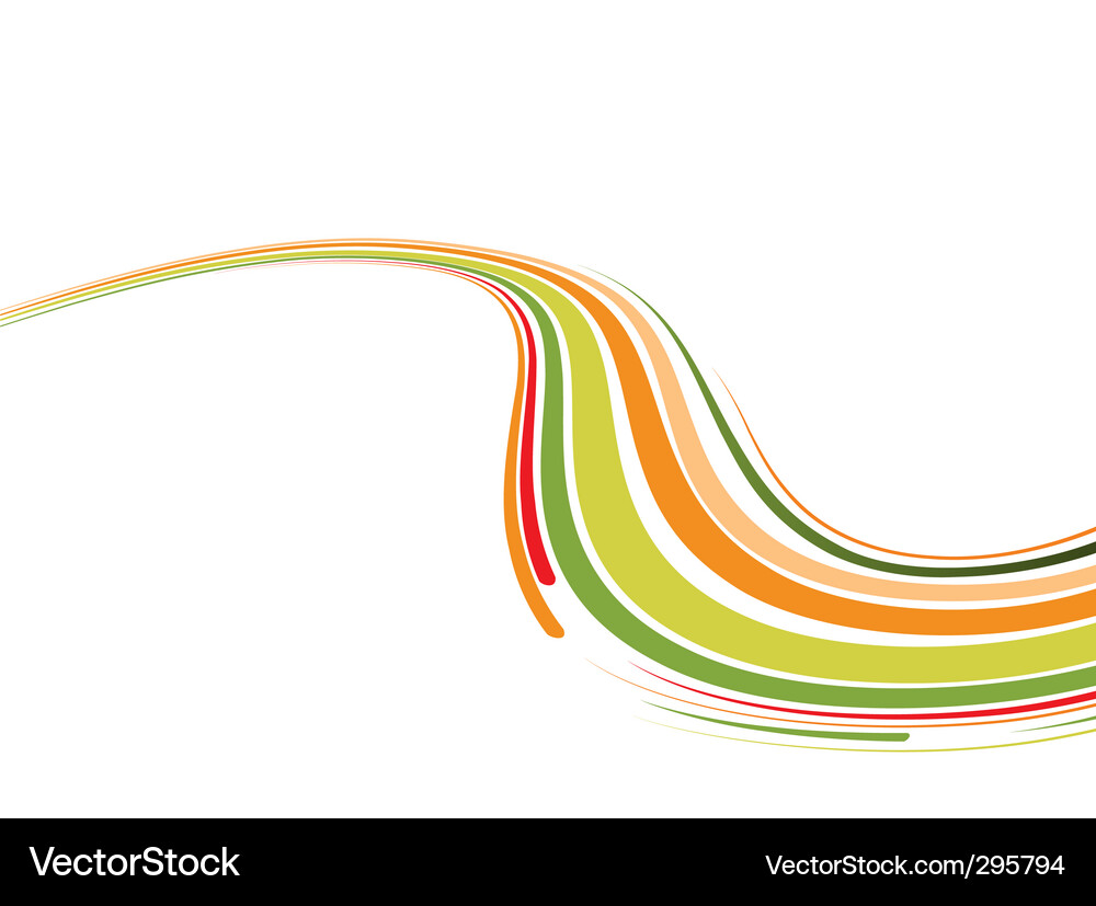 Dynamic Bent Lines Vector Image