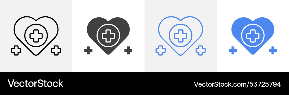 Health icon set use for web Vector Image