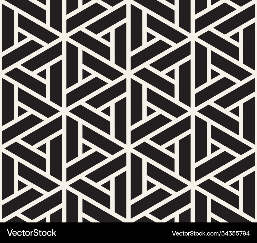 Seamless pattern repeating geometric elements vector image