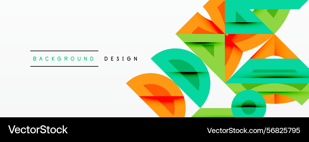 Abstract geometric shapes overlap creating Abstract geometric shapes overlap creating vector image