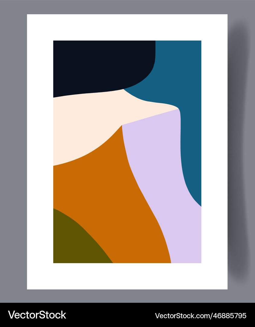 Abstract tracery tortuous clutter wall art print Vector Image