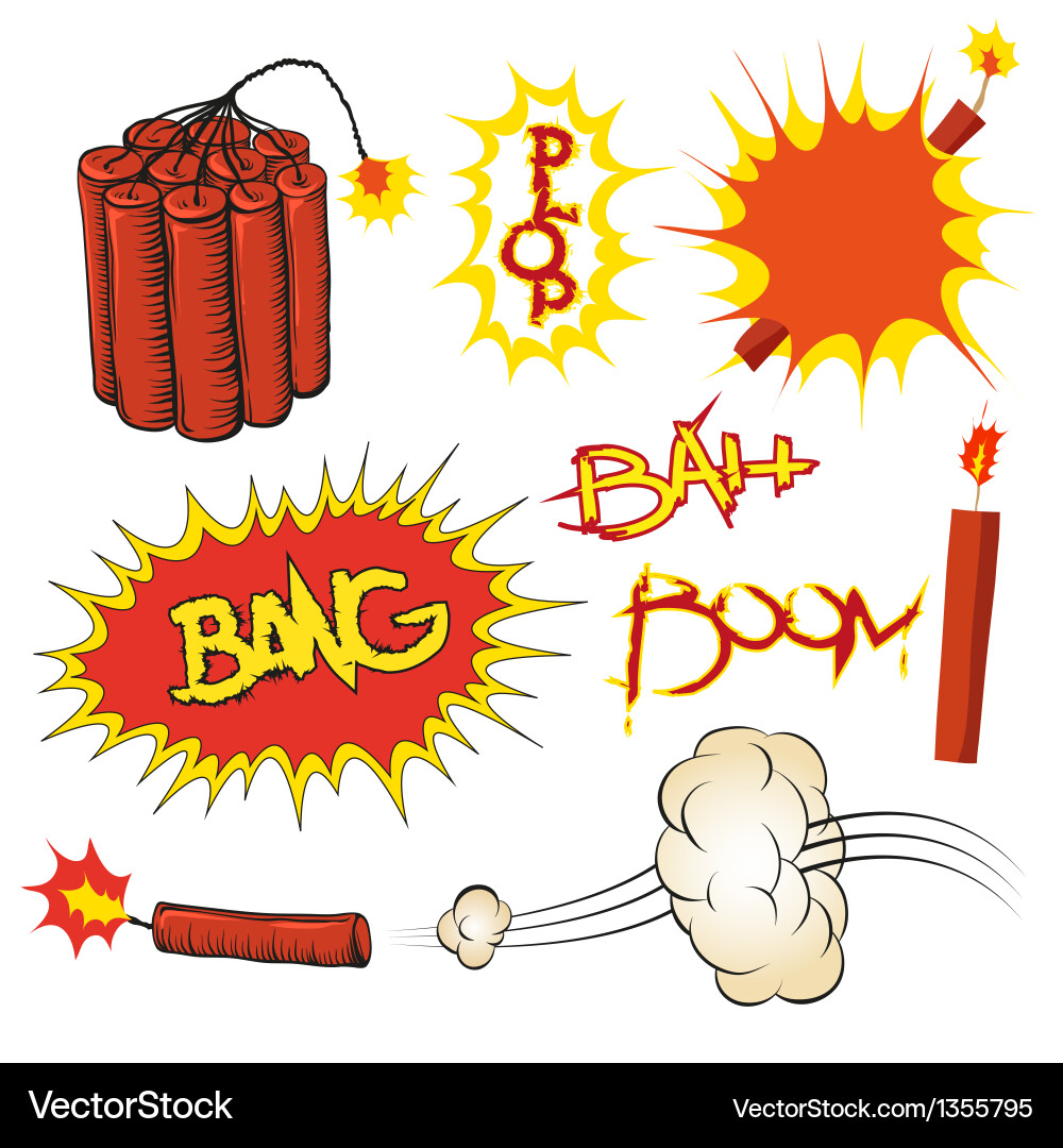 Dynamic Explosion Effect vector image