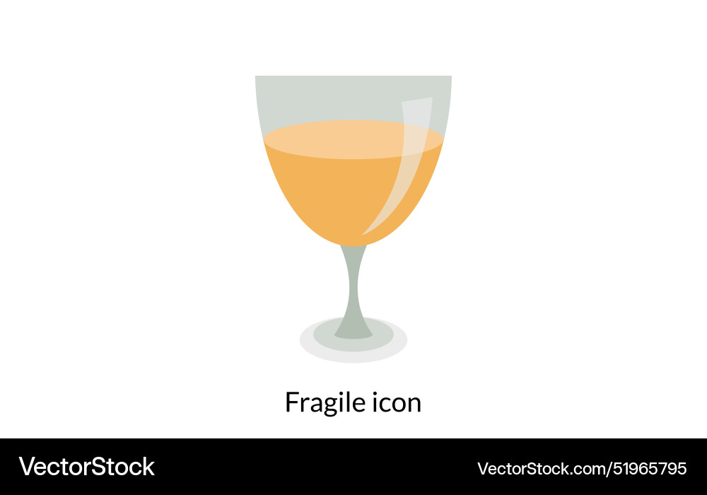 Fragile icon light regular and bold style design vector image