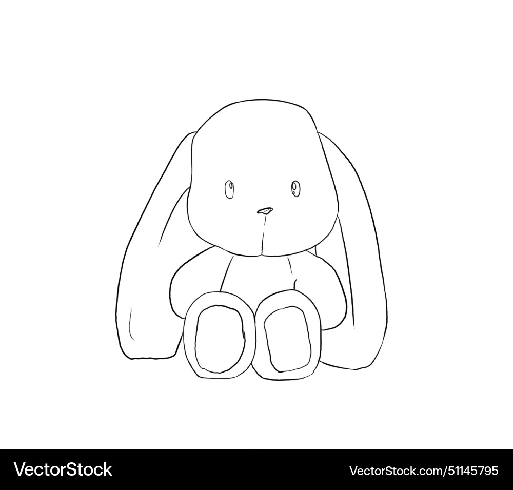 Rabbit toy Royalty Free Vector Image - VectorStock