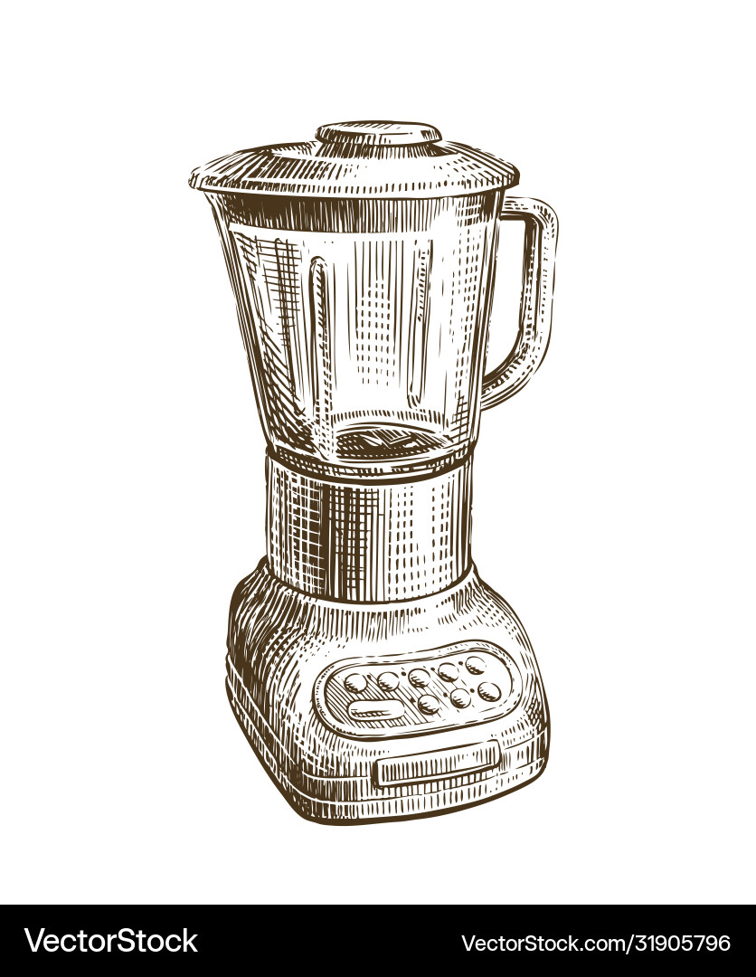 Retro Blending Sketch Vektorbild