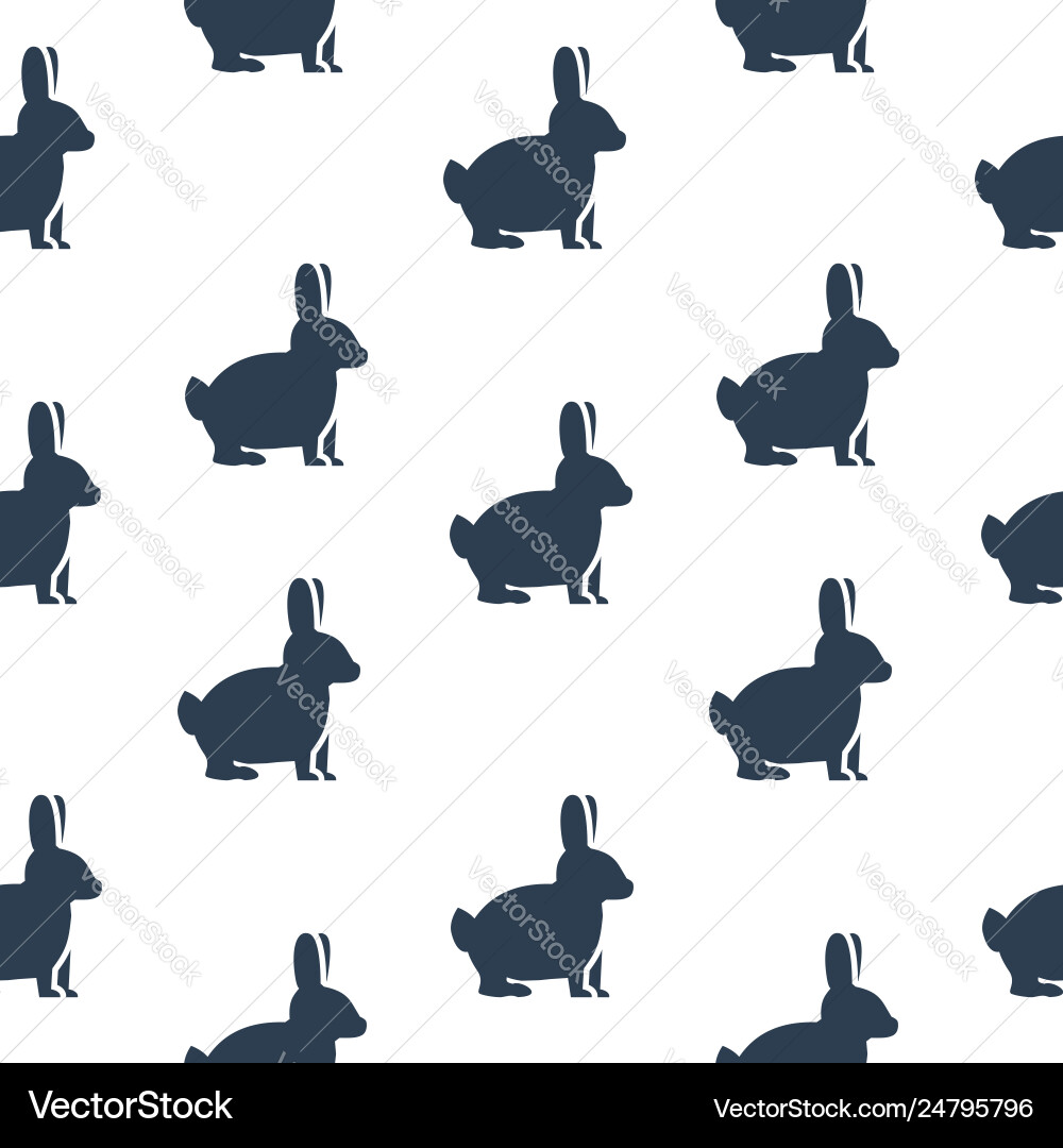 Seamless texture with rabbits Seamless texture with rabbits vector image