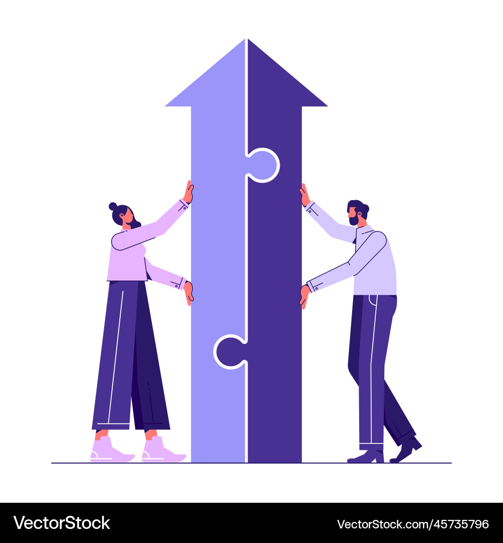 Support or progress challenge concept Support or progress challenge concept vector image