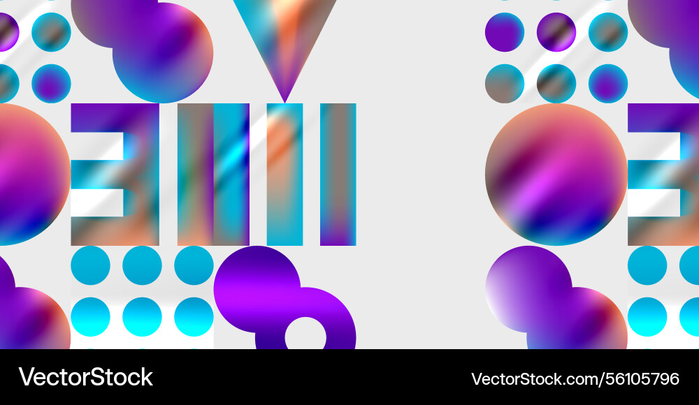 Triangles circles squares rectangles design Triangles circles squares rectangles design vector image