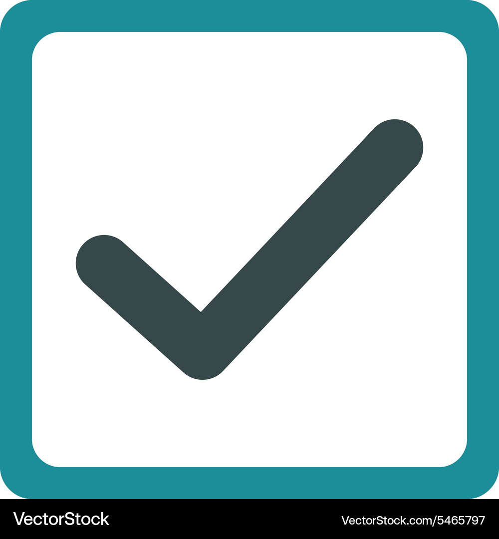 Checkbox icon from business bicolor set Vector Image