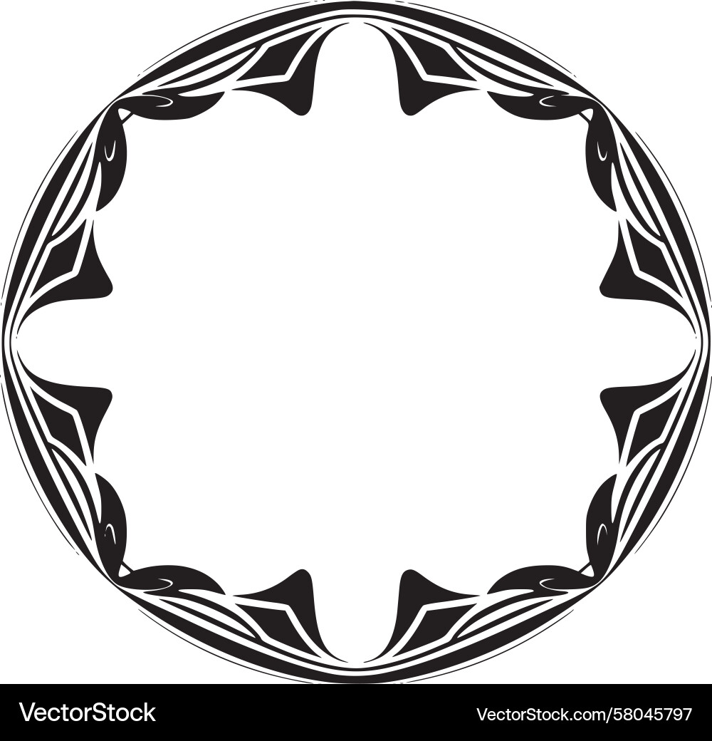 Circular Symmetry Pattern Vector Image