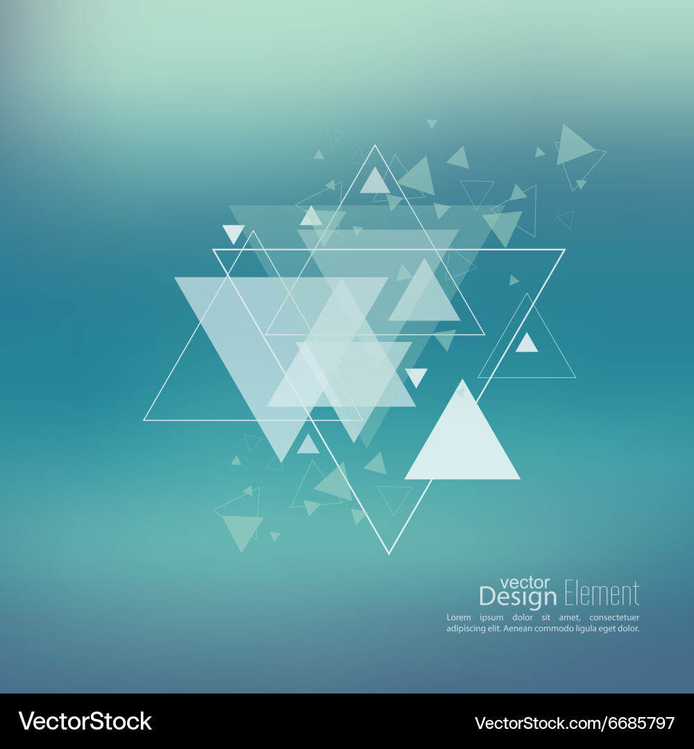 Dynamic Triangle Background vector image