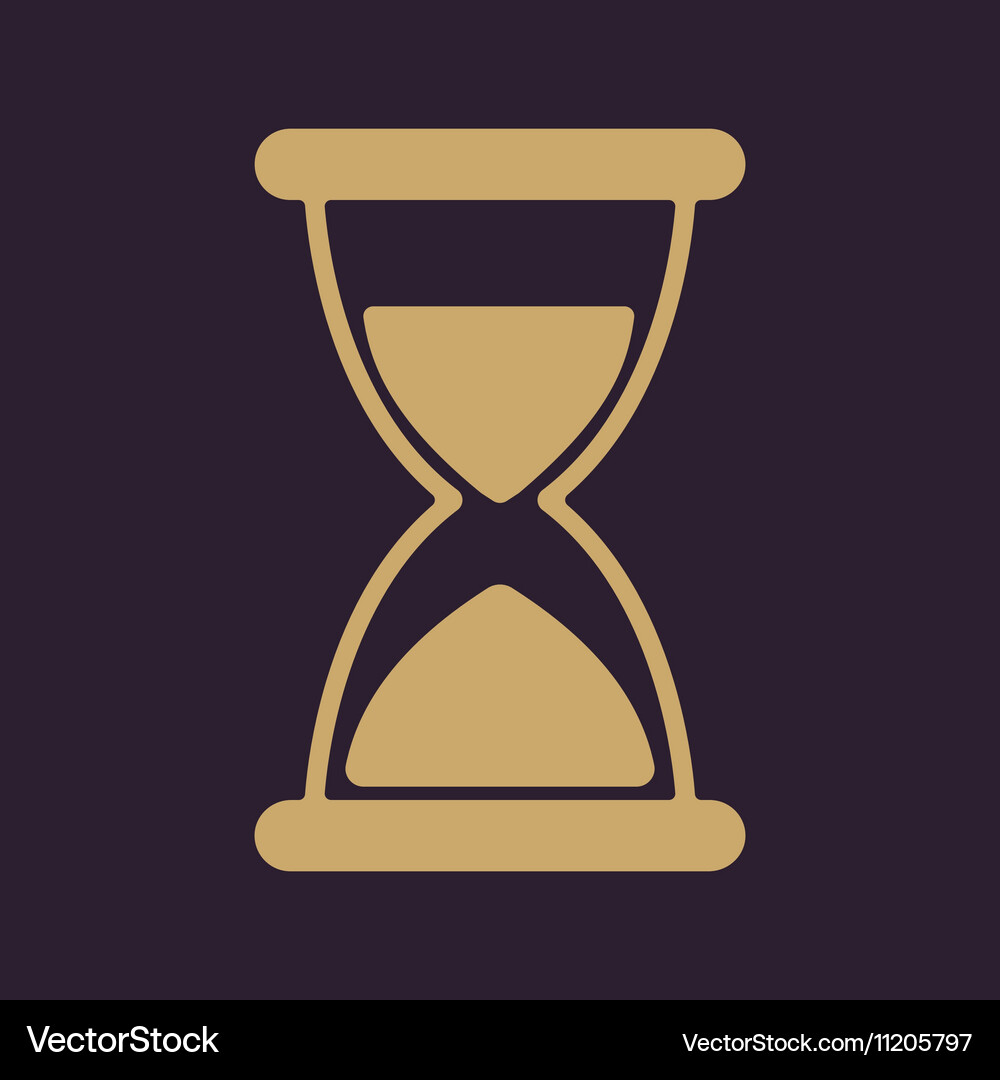 Hourglass icon chronometer and timer clock Vector Image