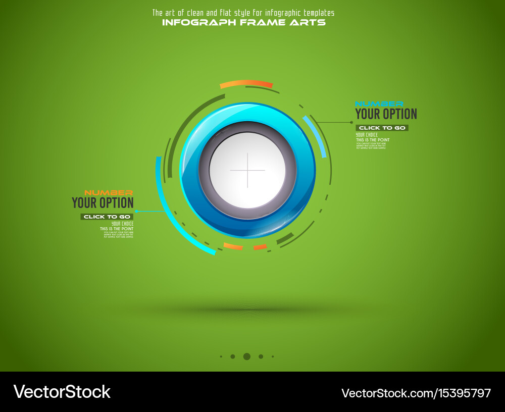 Infograph template with multiple choices vector image