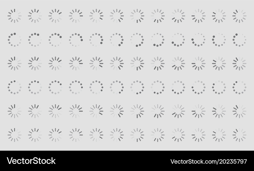 Loading icons load indicator sign vector image