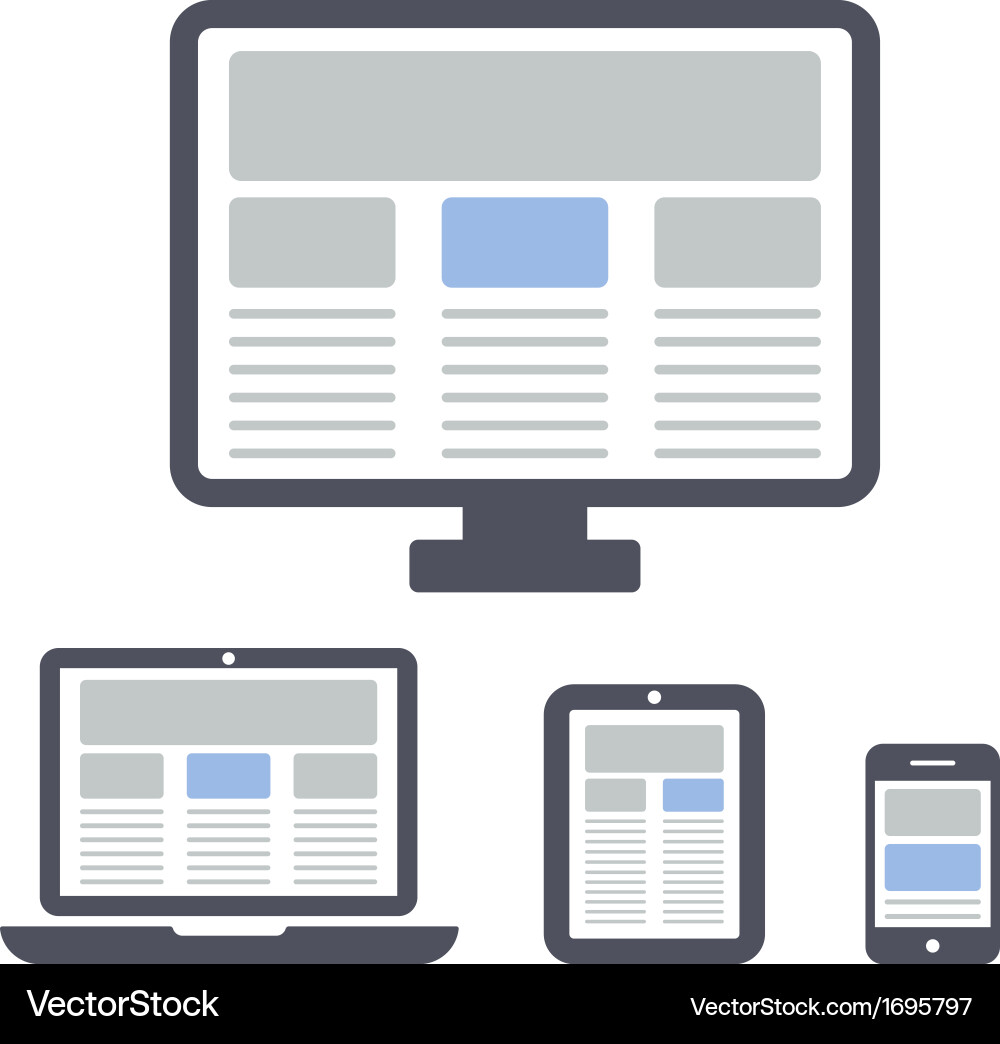 Mobile Web Optimization vector image