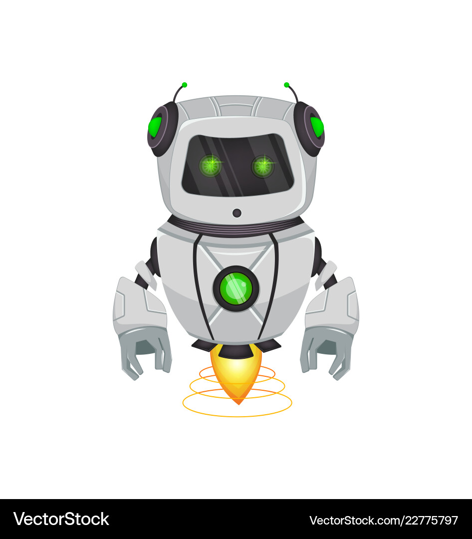 Robot with artificial intelligence bot Robot with artificial intelligence bot Vector Image