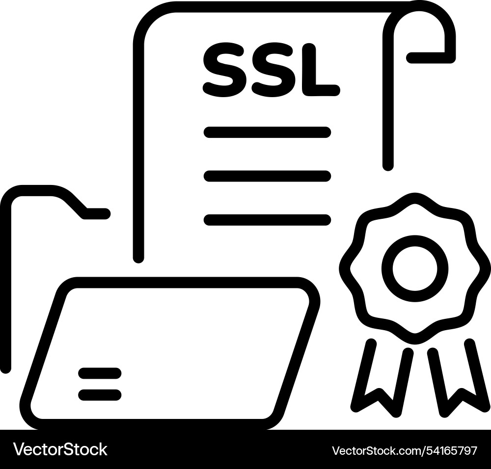 Ssl certificate Vector Image