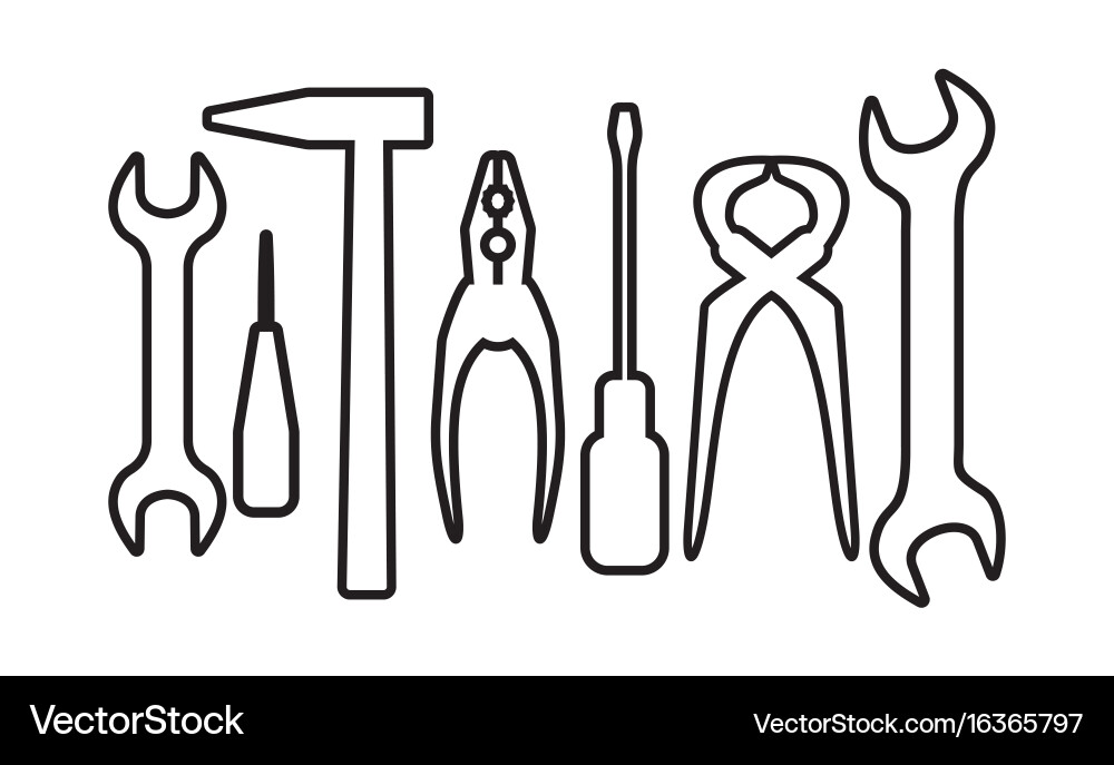 Tool Set Icon vector image