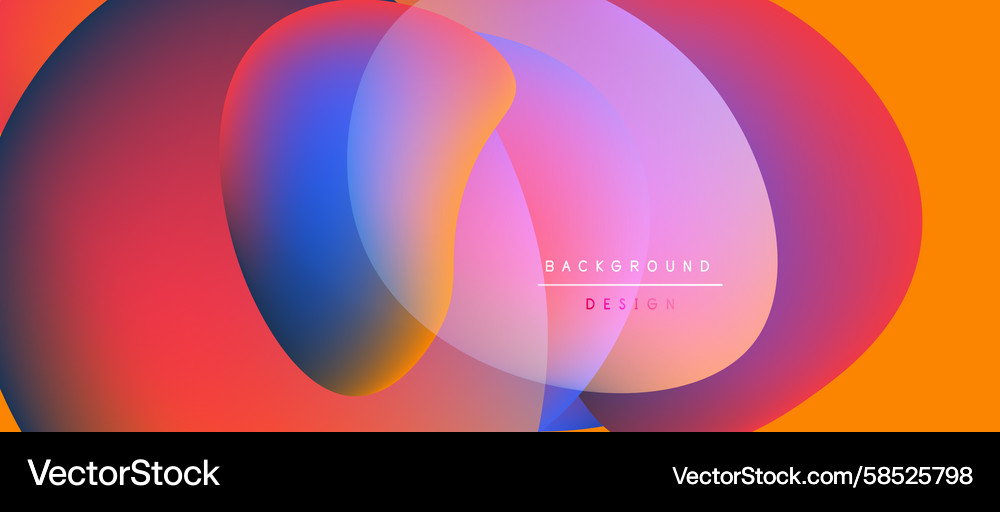 Abstract colorful shapes overlap creating vibrant Abstract colorful shapes overlap creating vibrant Vector Image