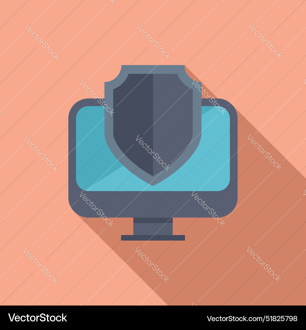 Computer security shield protecting user data Computer security shield protecting user data vector image
