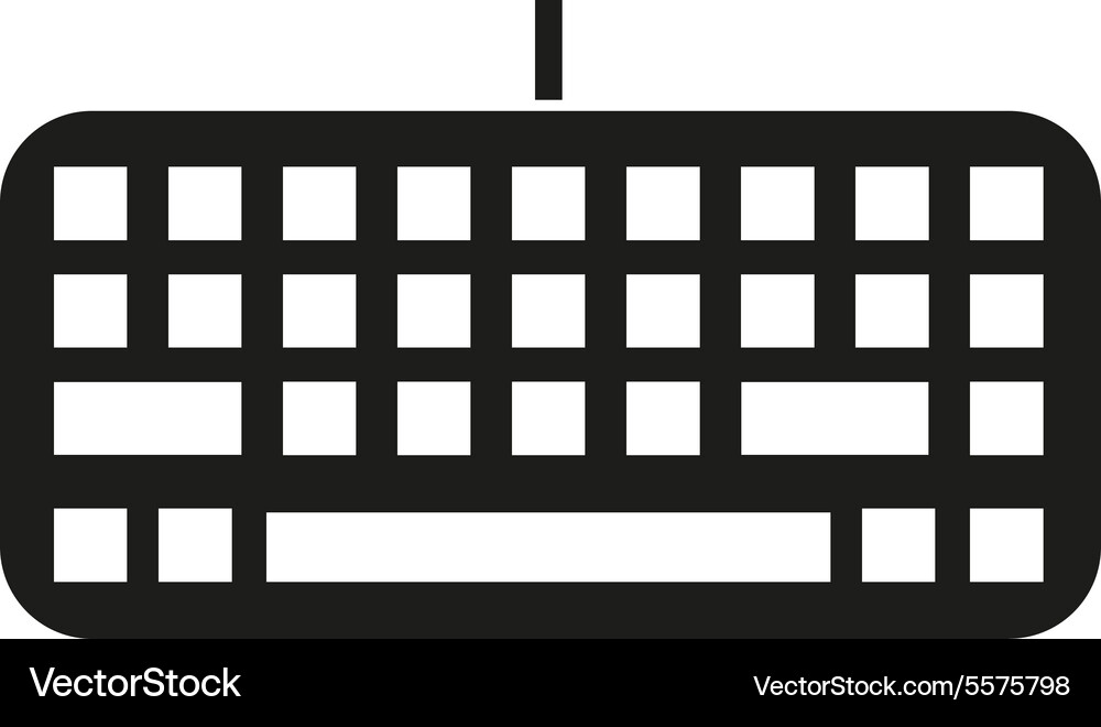 Keyboard Icon - Input & Typing Vector Image