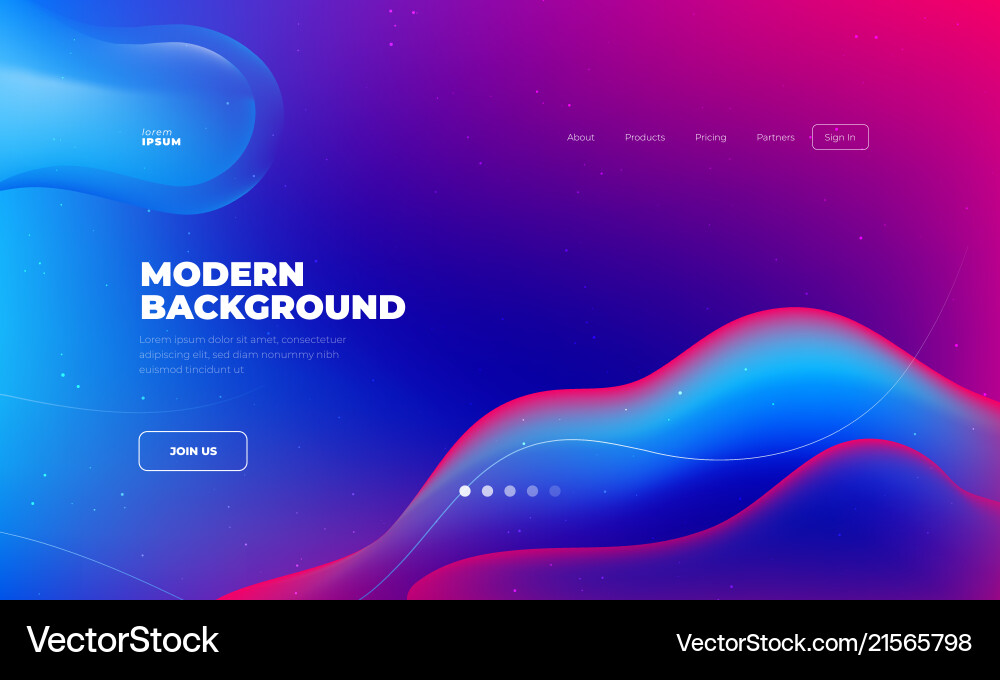 Liquid color background design fluid gradient vector image