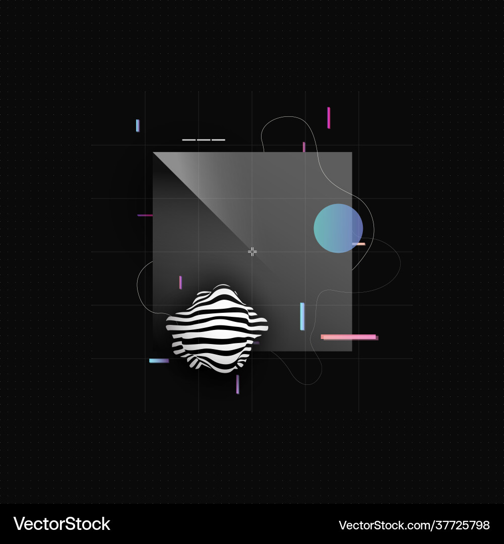 Tech Background - Abstract Digital vector image