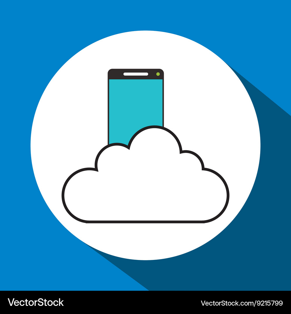 Cloud computing design technology icon isolated – Royalty-Free Vector ...