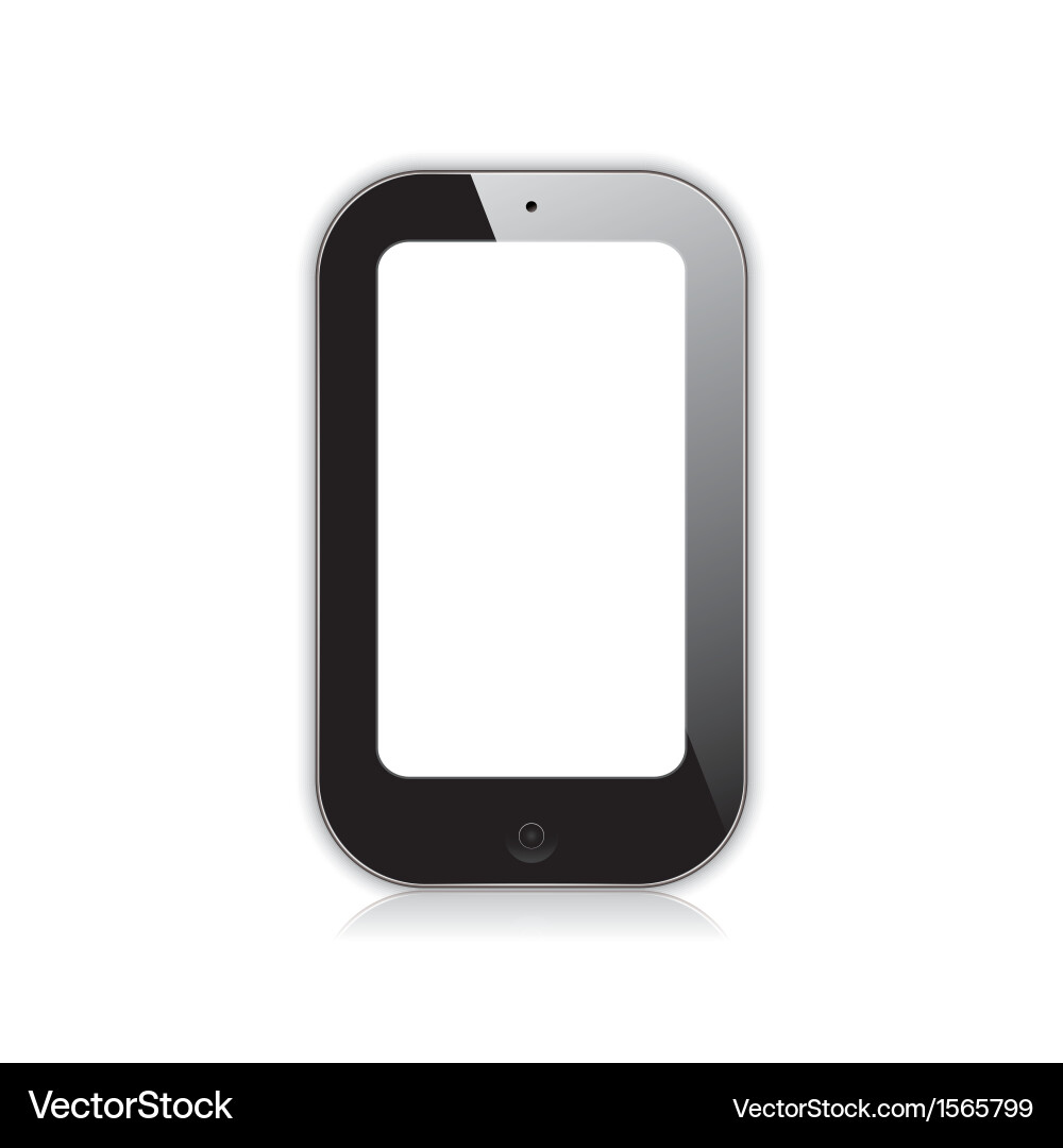 Mobile phone black Royalty Free Vector Image - VectorStock