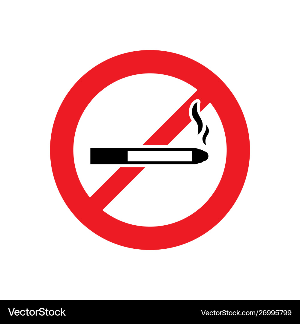 No smoking sign or smoke icon No smoking sign or smoke icon vector image