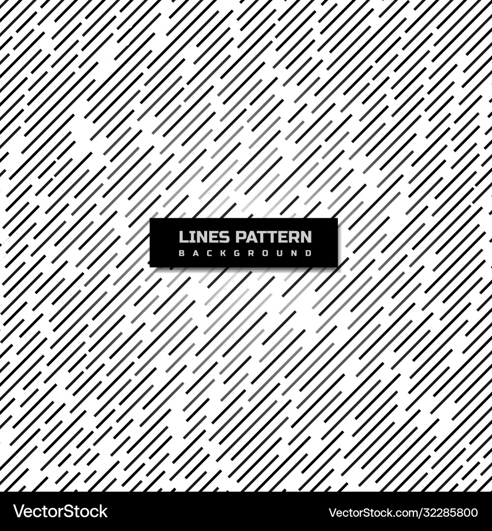 Black and white stripped lines seamless pattern Vector Image