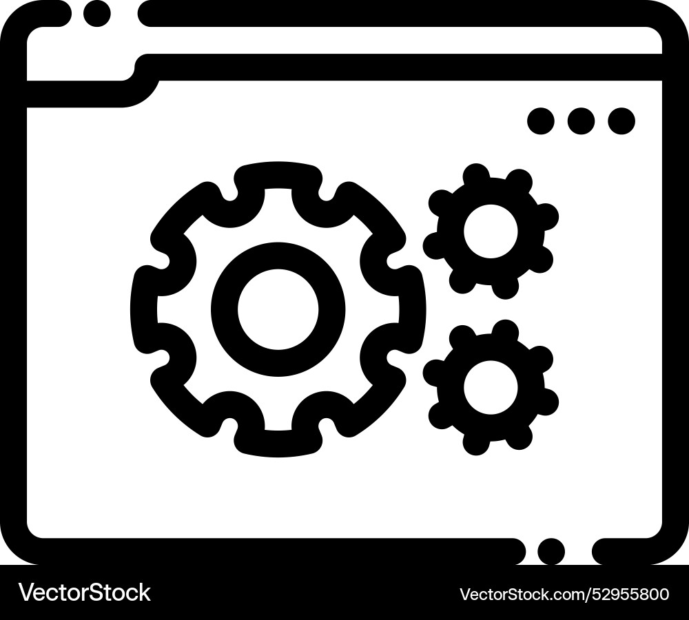 Development icon thin linear style design Vector Image