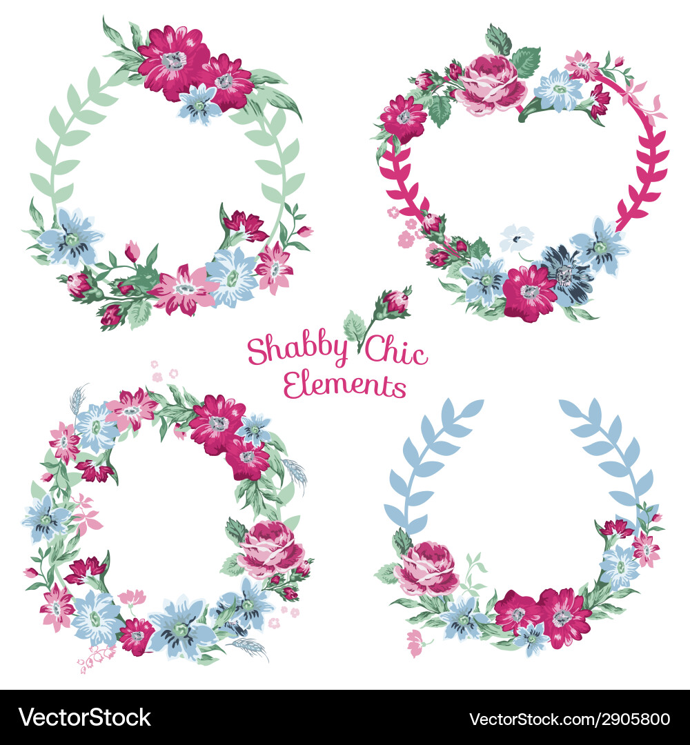Floral Banners & Tags Vector Image